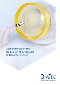 Outils diamantés pour la fabrication de lentilles intraoculaires
